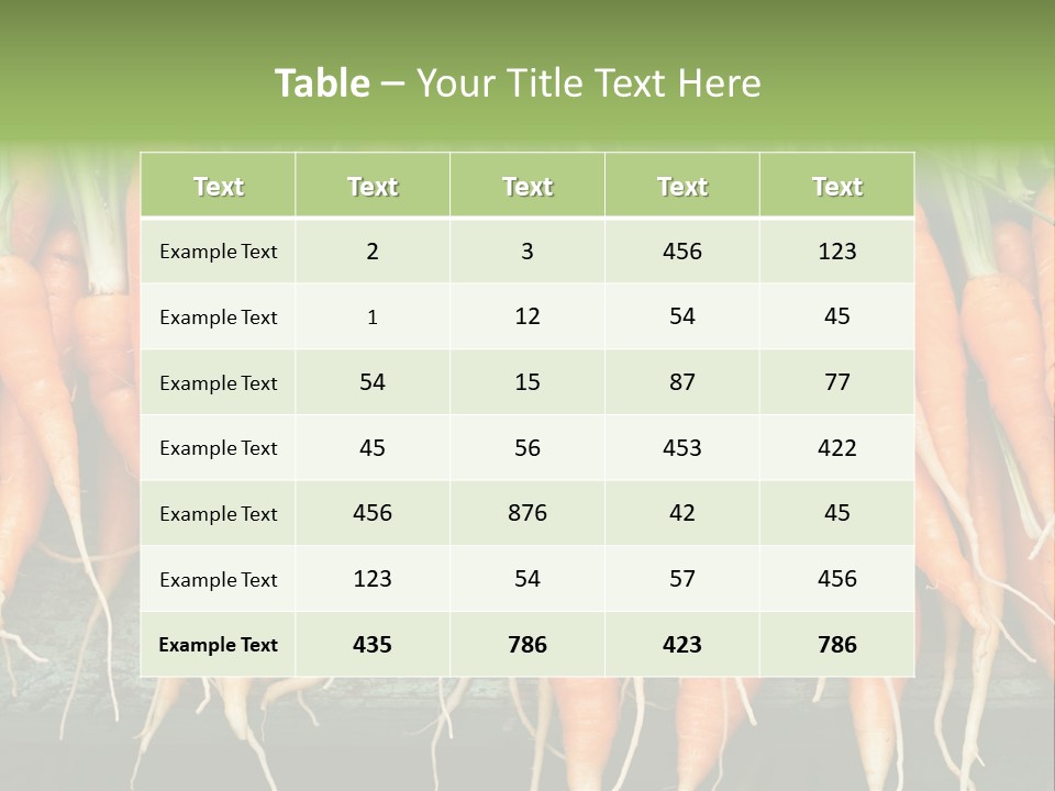 Bunch Plant Nutrition PowerPoint Template