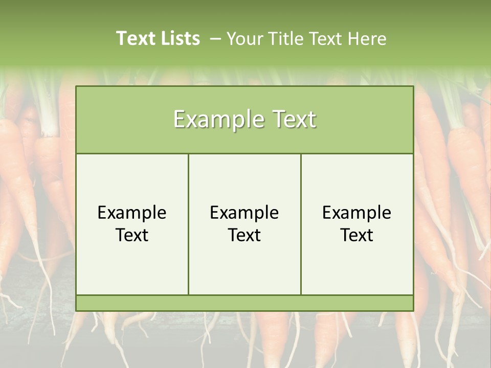 Bunch Plant Nutrition PowerPoint Template