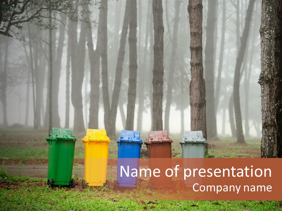 Dump Bin Forest PowerPoint Template