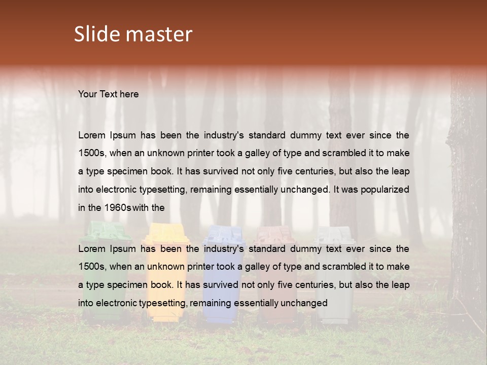 Dump Bin Forest PowerPoint Template