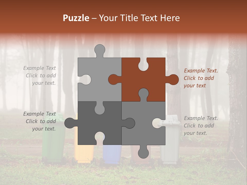 Dump Bin Forest PowerPoint Template