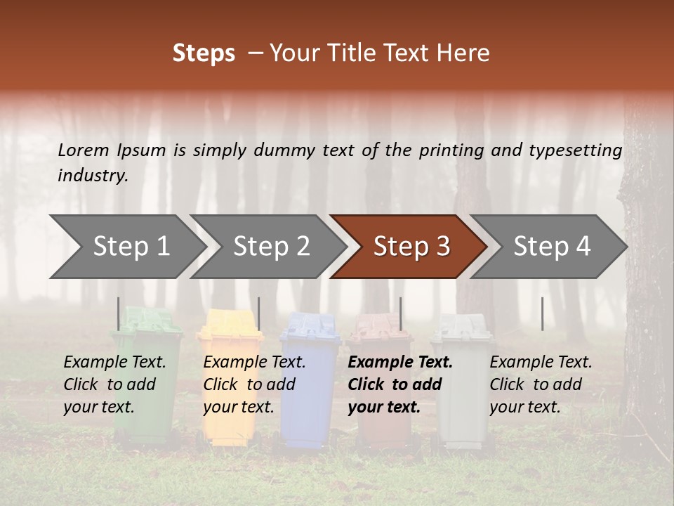 Dump Bin Forest PowerPoint Template