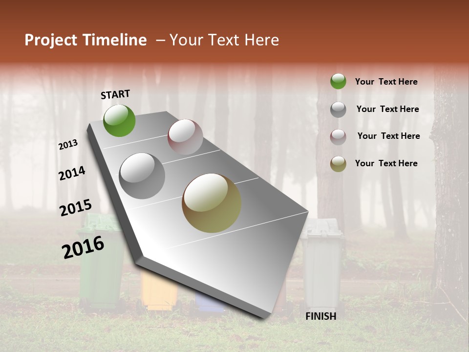 Dump Bin Forest PowerPoint Template