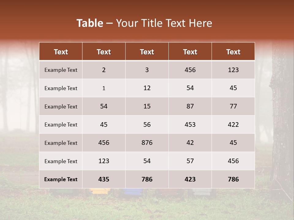 Dump Bin Forest PowerPoint Template