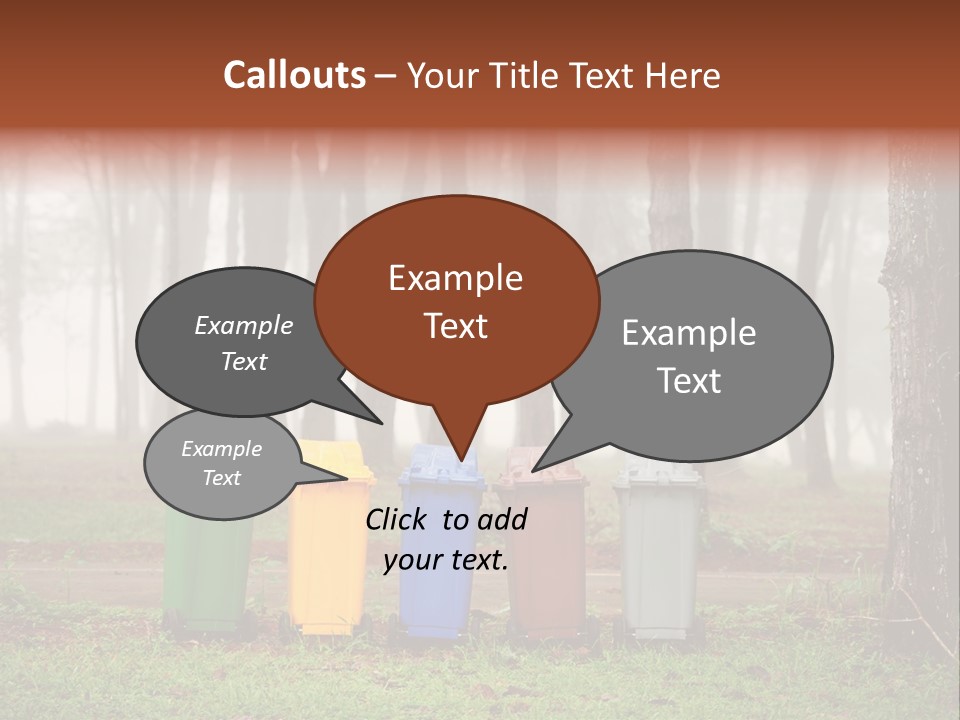 Dump Bin Forest PowerPoint Template