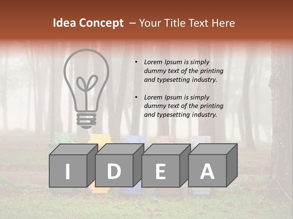 Dump Bin Forest PowerPoint Template