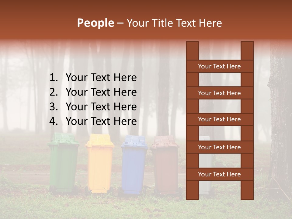 Dump Bin Forest PowerPoint Template