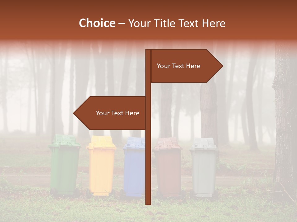 Dump Bin Forest PowerPoint Template