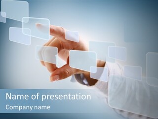 Push Futuristic Virtual PowerPoint Template