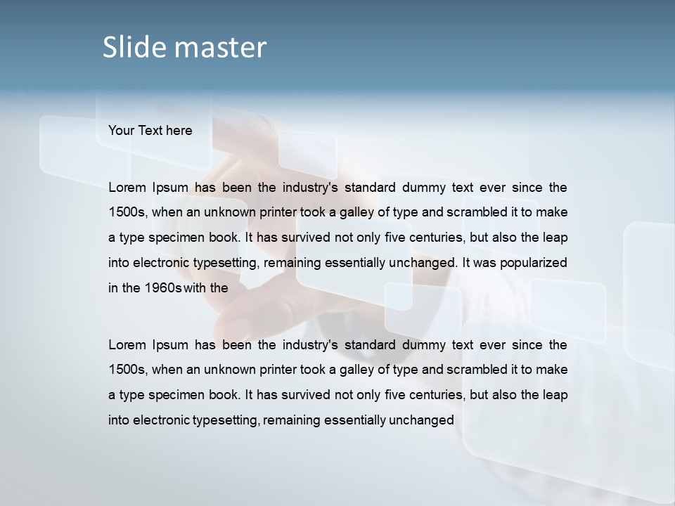 Push Futuristic Virtual PowerPoint Template