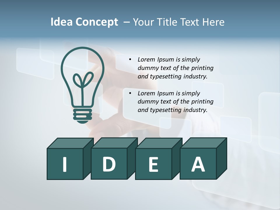 Push Futuristic Virtual PowerPoint Template