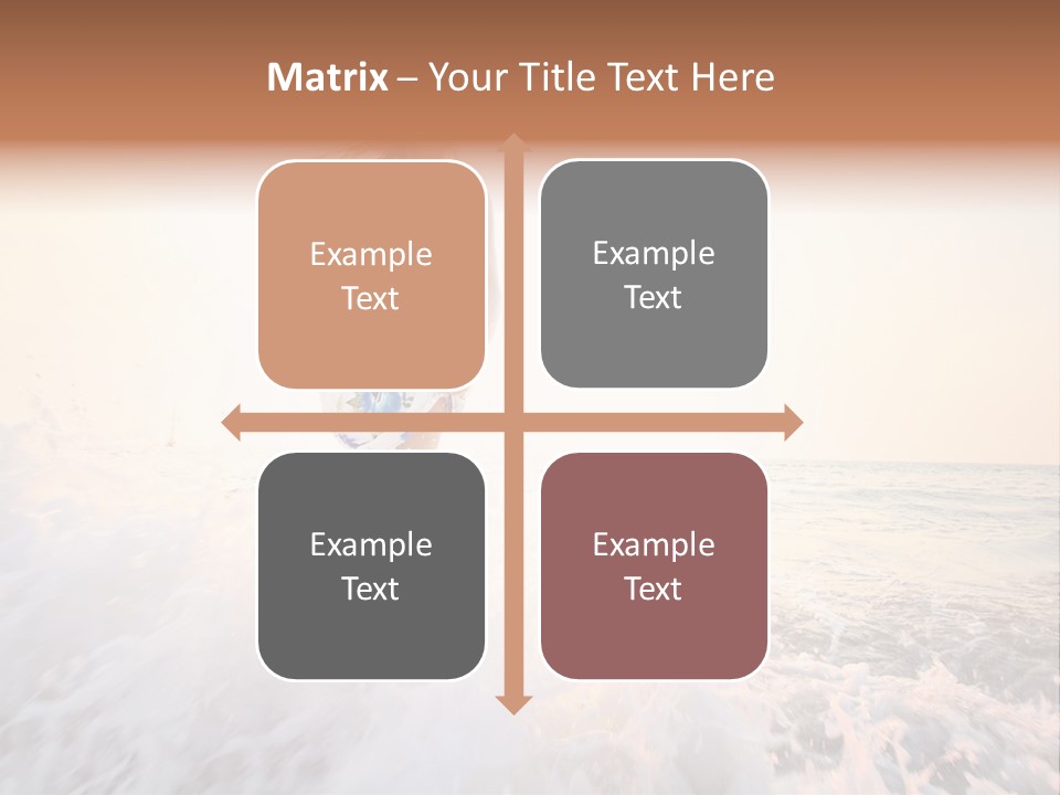 Sunlight Woman Girl PowerPoint Template