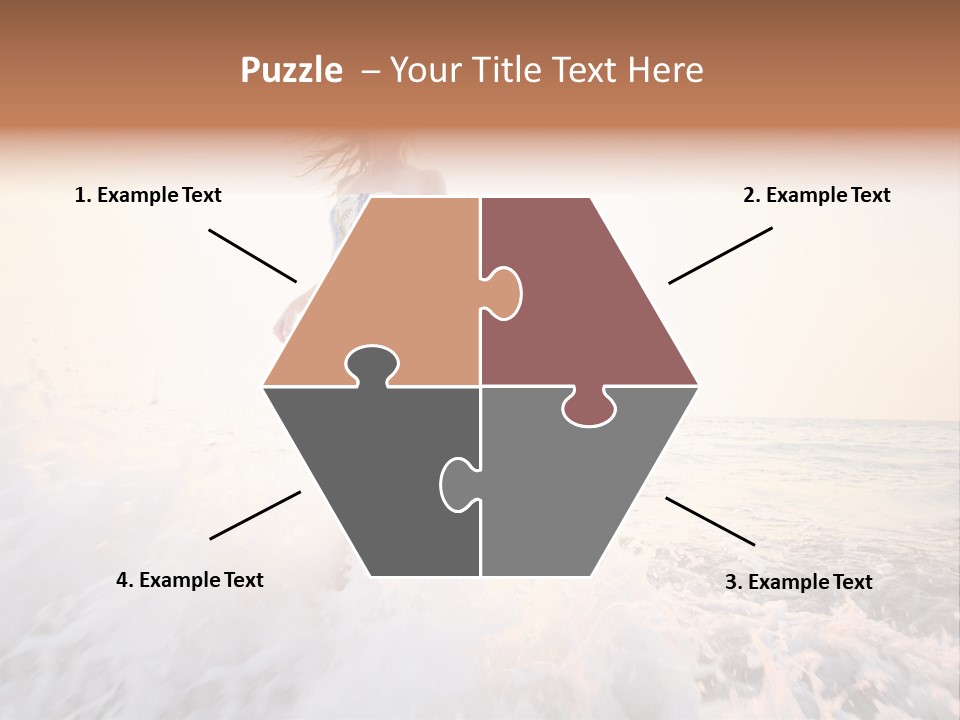 Sunlight Woman Girl PowerPoint Template