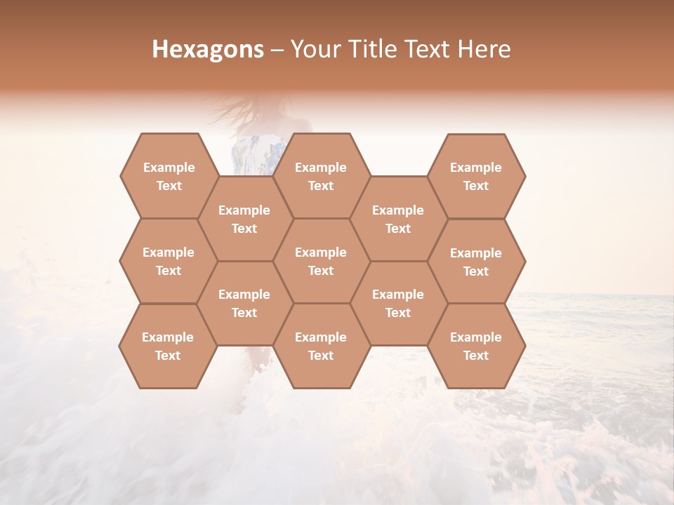 Sunlight Woman Girl PowerPoint Template