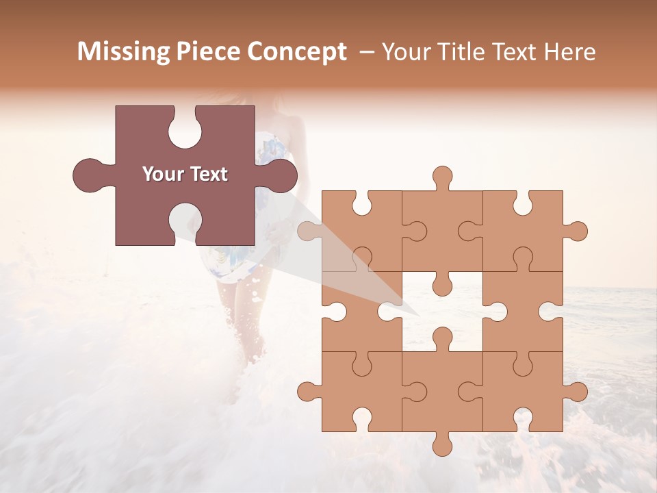 Sunlight Woman Girl PowerPoint Template