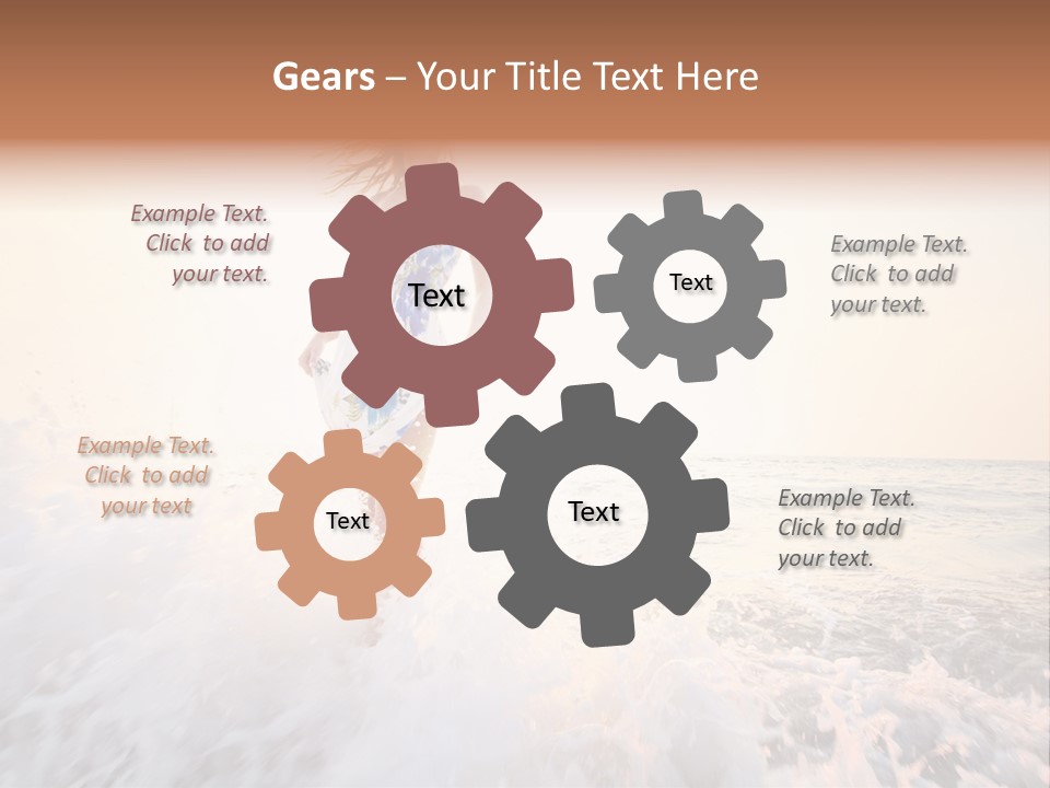 Sunlight Woman Girl PowerPoint Template