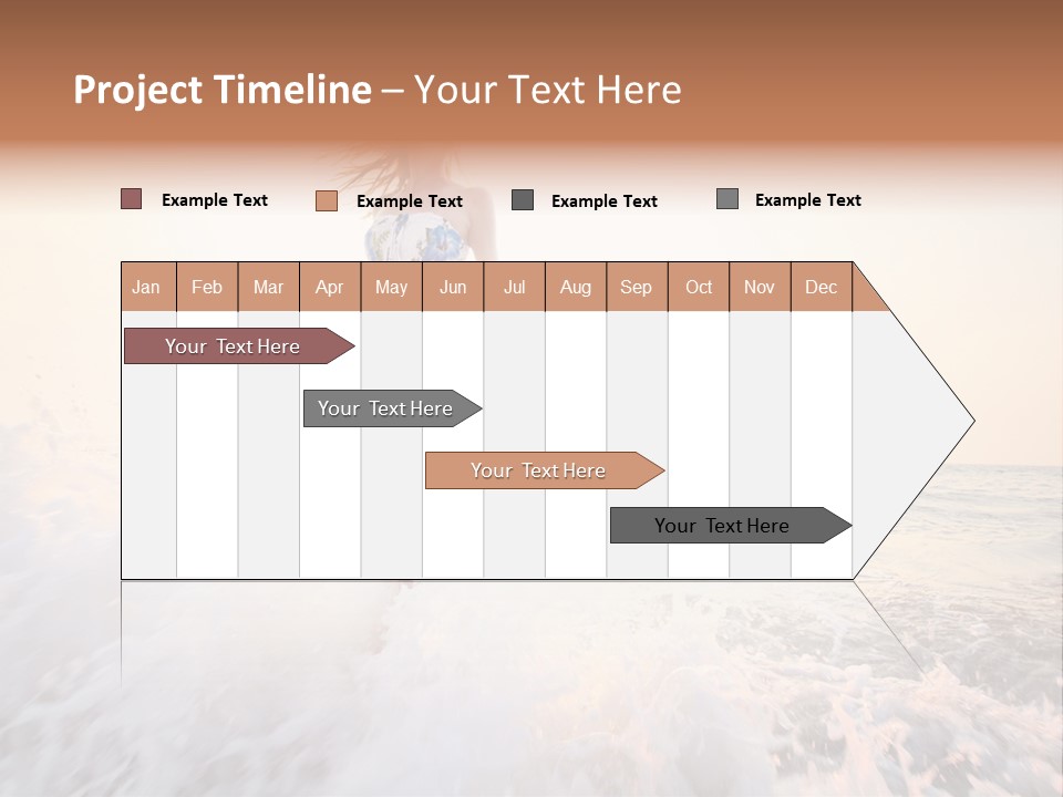 Sunlight Woman Girl PowerPoint Template