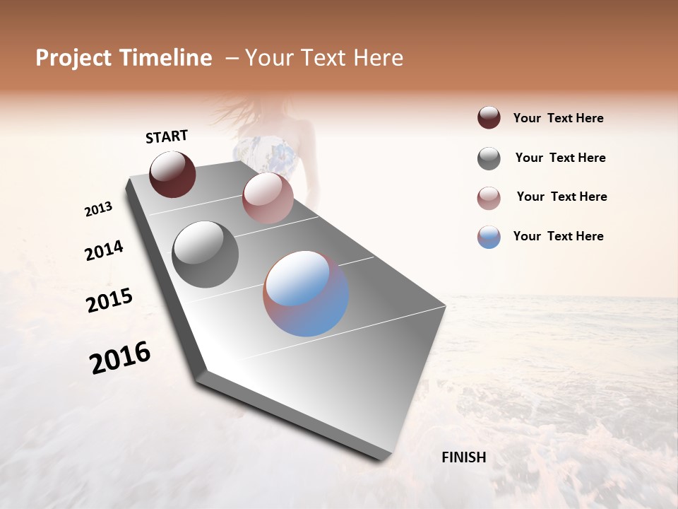 Sunlight Woman Girl PowerPoint Template