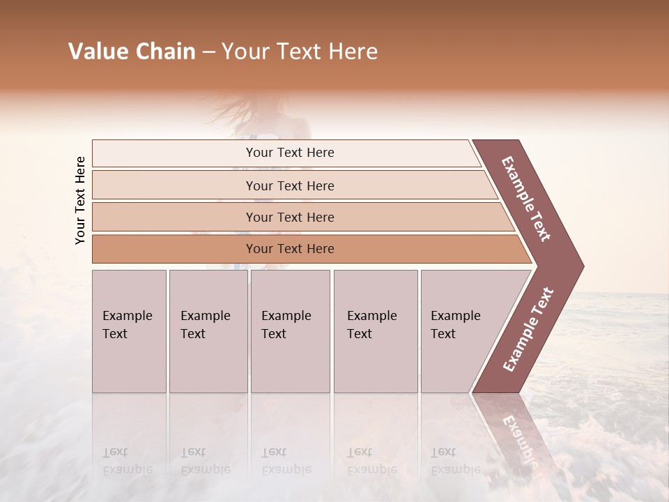 Sunlight Woman Girl PowerPoint Template