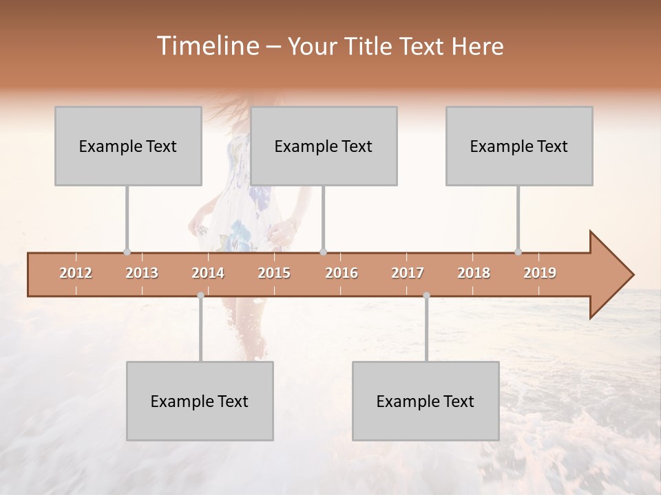 Sunlight Woman Girl PowerPoint Template