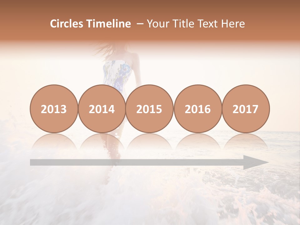 Sunlight Woman Girl PowerPoint Template