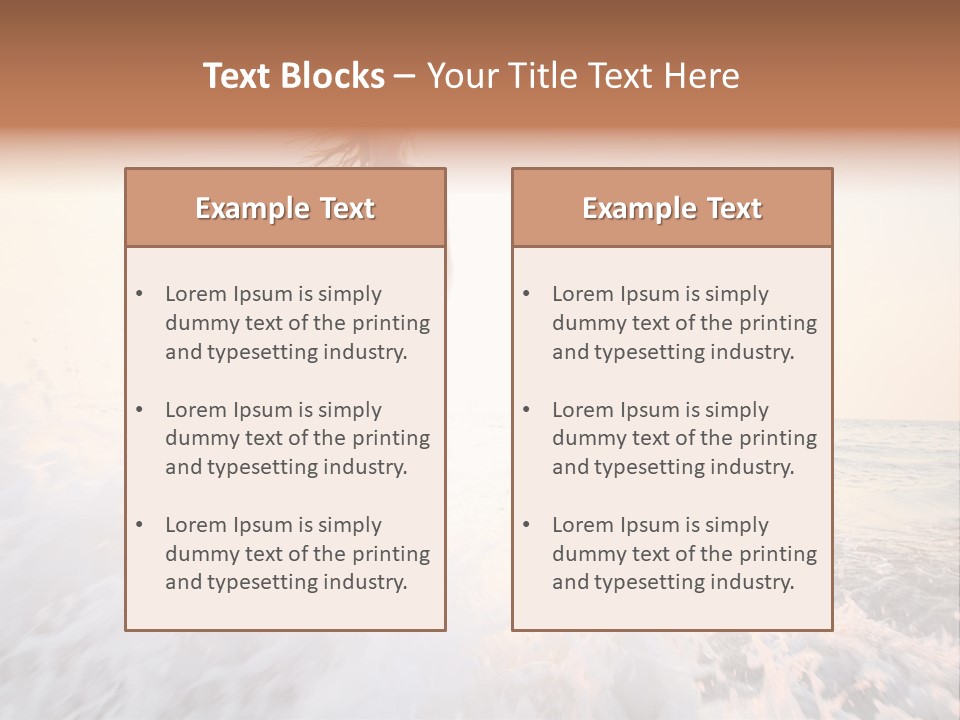 Sunlight Woman Girl PowerPoint Template