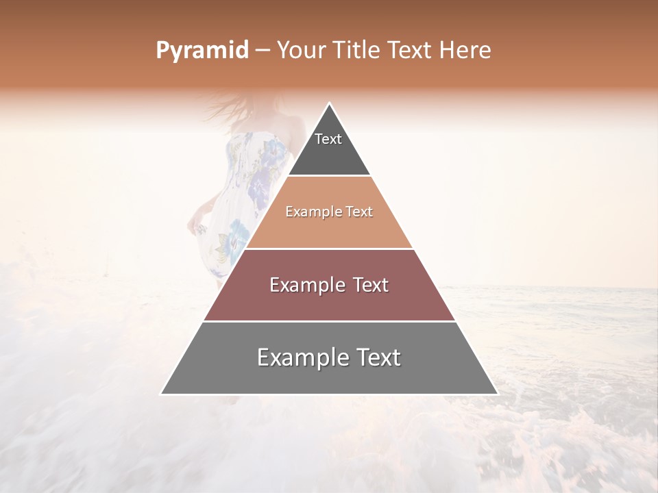 Sunlight Woman Girl PowerPoint Template