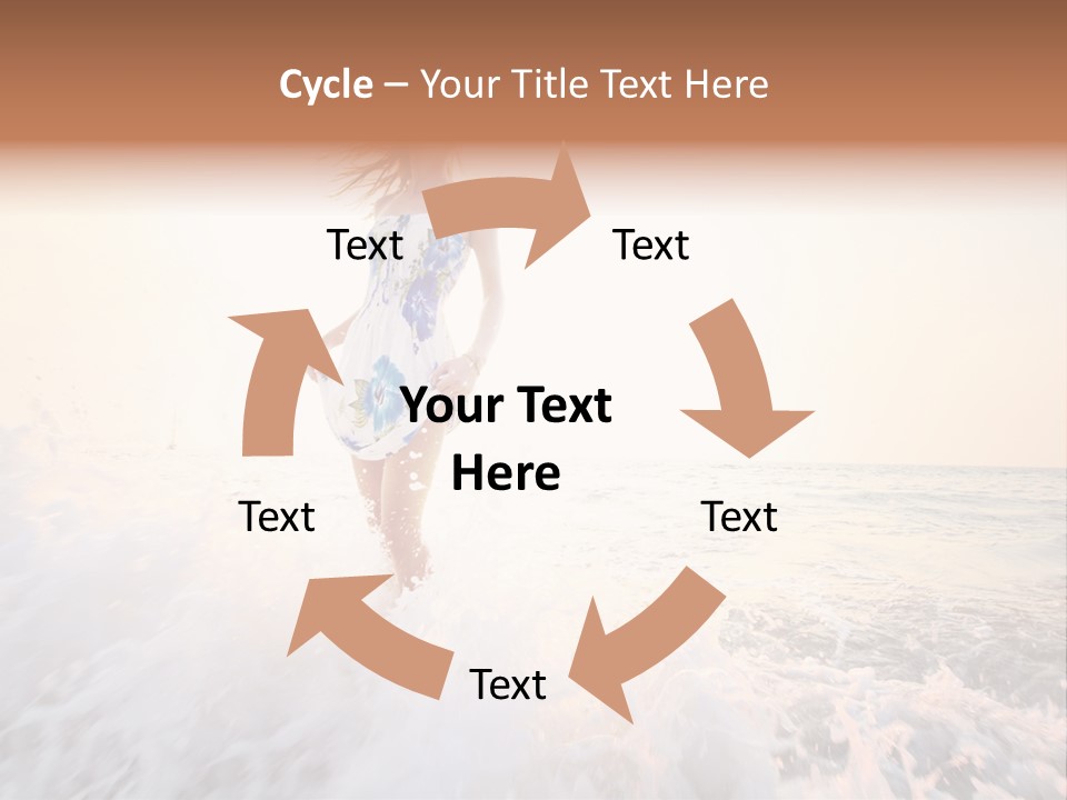 Sunlight Woman Girl PowerPoint Template