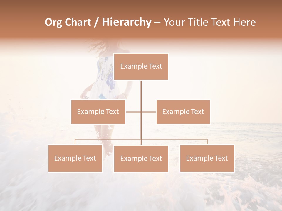 Sunlight Woman Girl PowerPoint Template