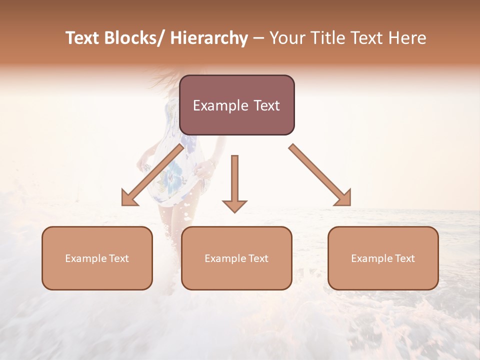 Sunlight Woman Girl PowerPoint Template