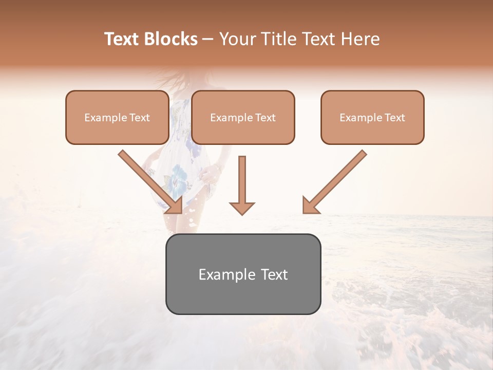 Sunlight Woman Girl PowerPoint Template