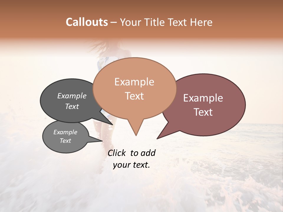 Sunlight Woman Girl PowerPoint Template