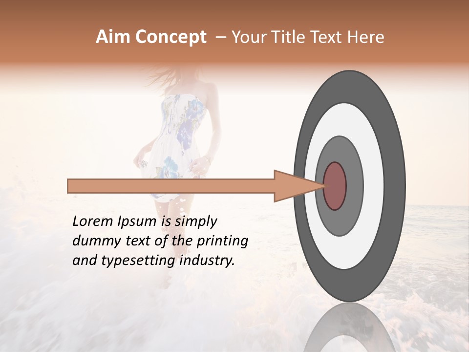 Sunlight Woman Girl PowerPoint Template