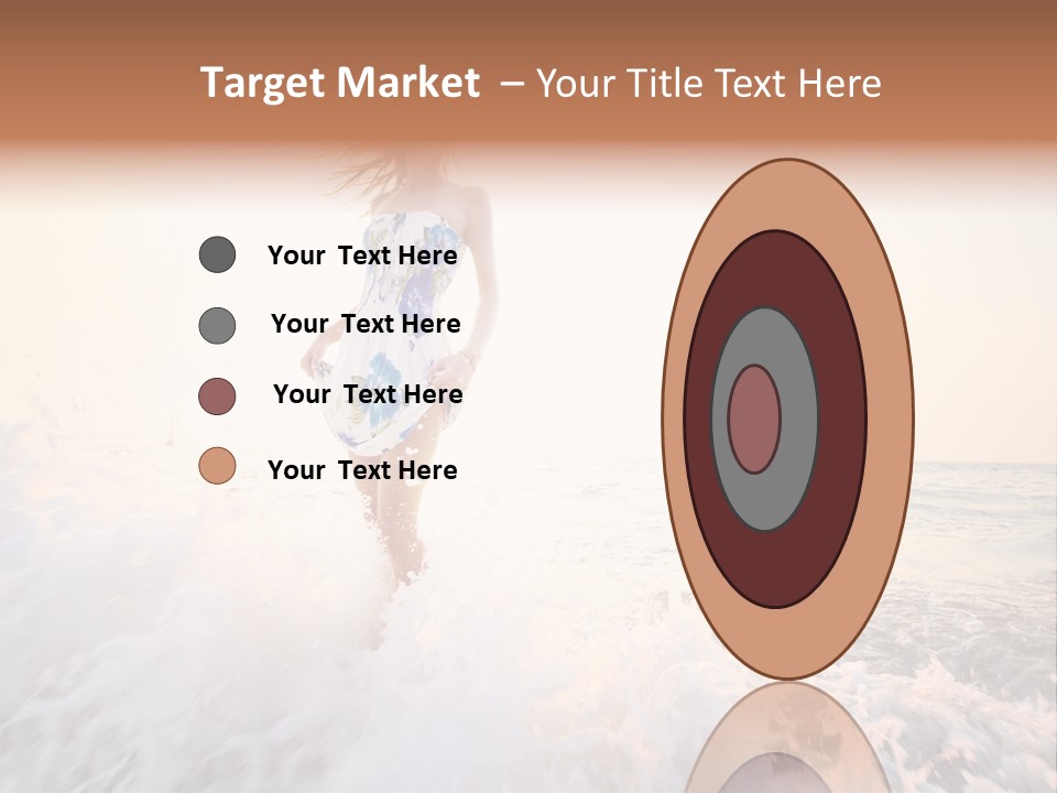 Sunlight Woman Girl PowerPoint Template