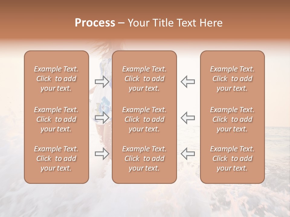 Sunlight Woman Girl PowerPoint Template