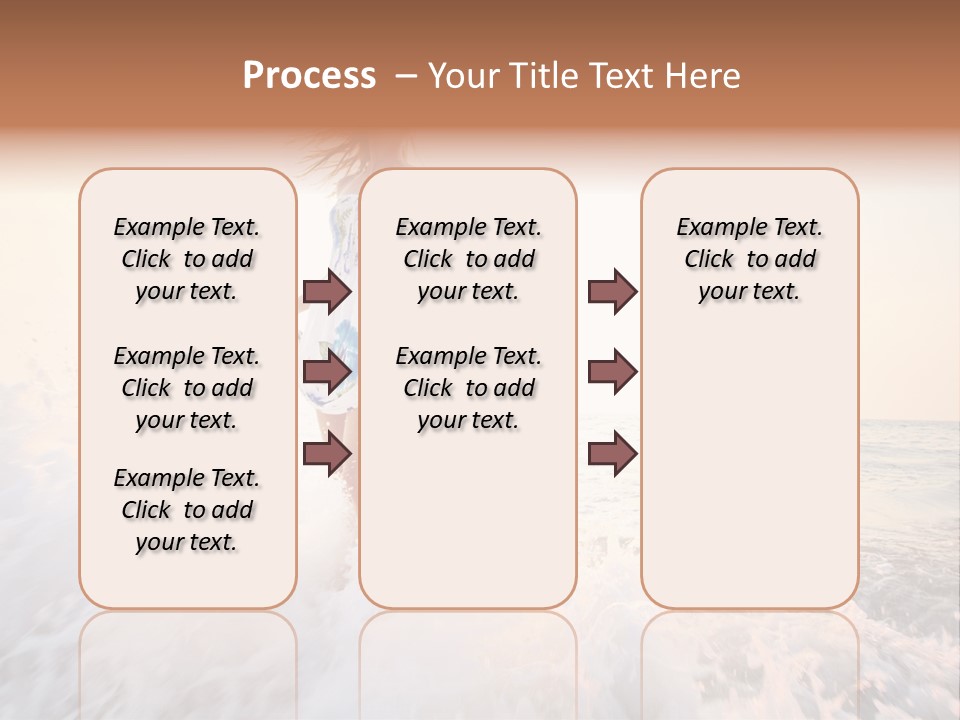 Sunlight Woman Girl PowerPoint Template
