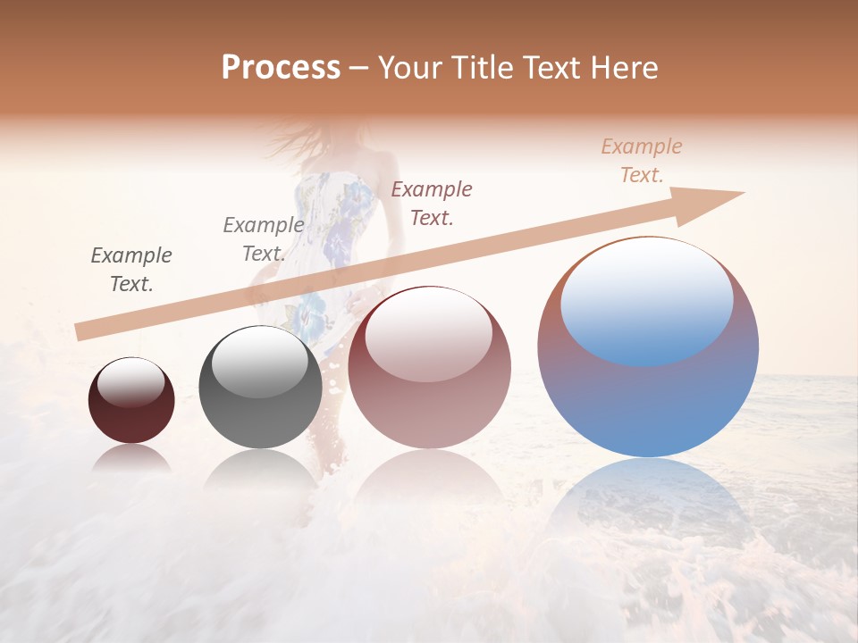 Sunlight Woman Girl PowerPoint Template