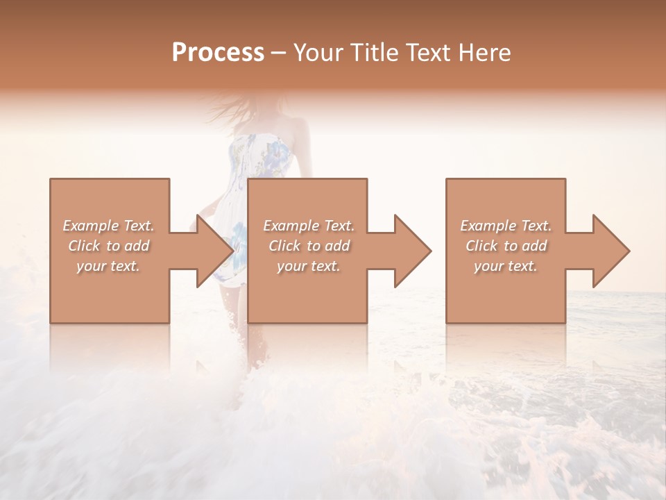 Sunlight Woman Girl PowerPoint Template