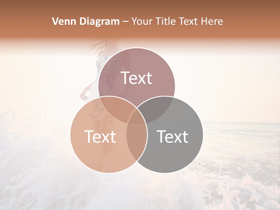 Sunlight Woman Girl PowerPoint Template