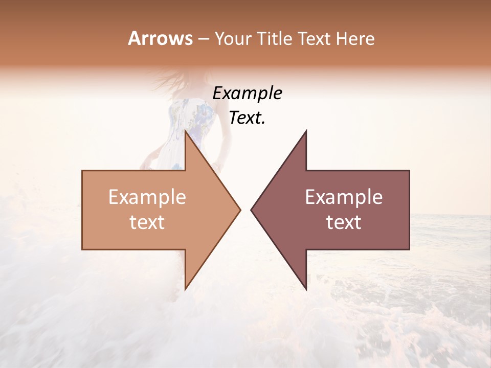 Sunlight Woman Girl PowerPoint Template