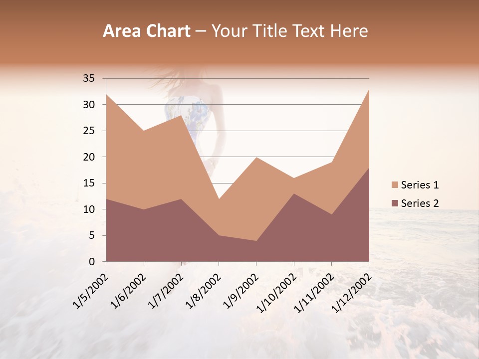 Sunlight Woman Girl PowerPoint Template