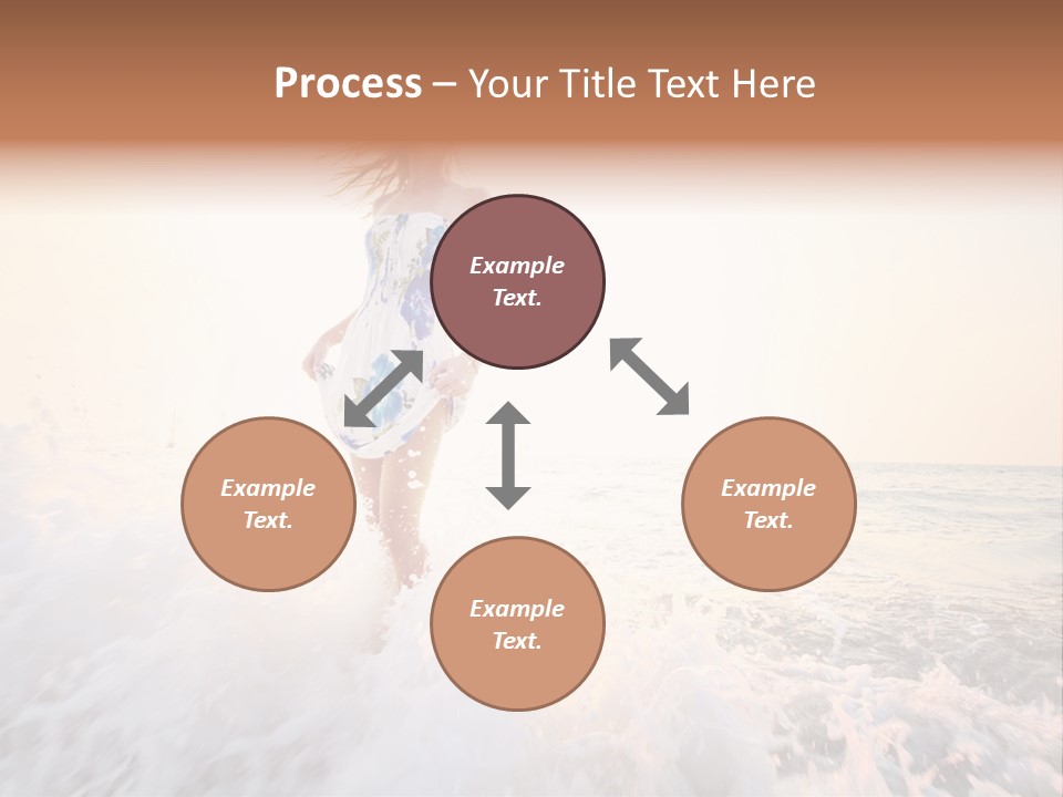 Sunlight Woman Girl PowerPoint Template