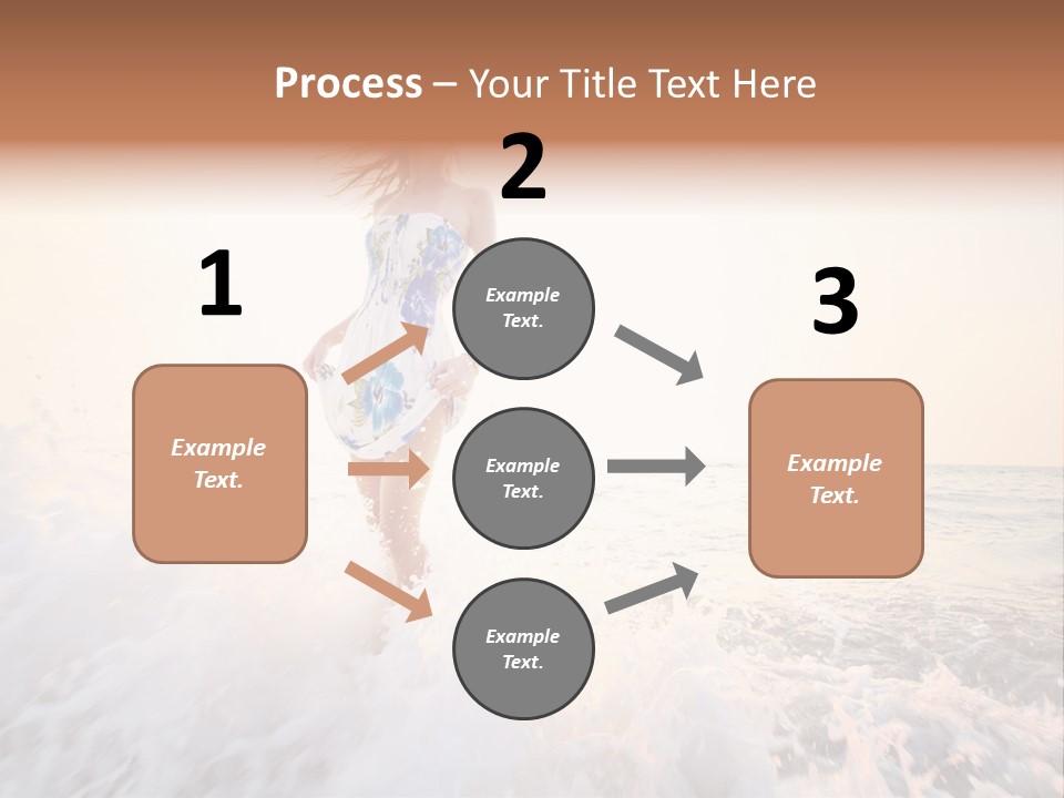 Sunlight Woman Girl PowerPoint Template