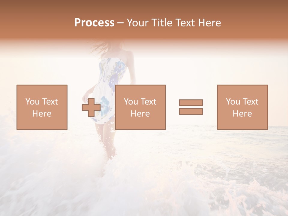 Sunlight Woman Girl PowerPoint Template