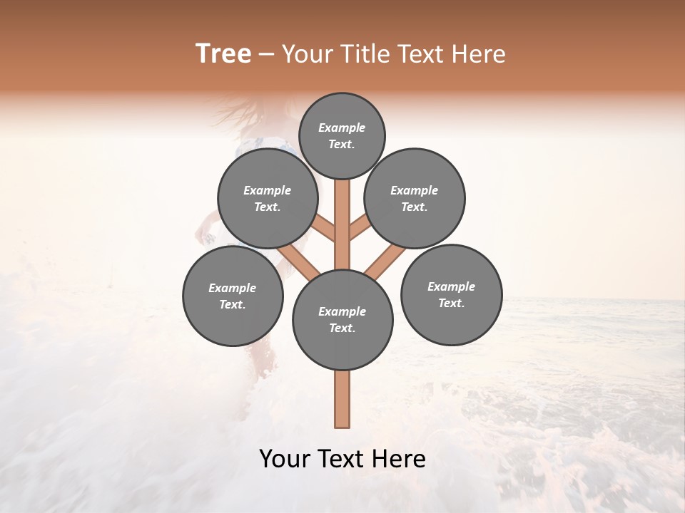 Sunlight Woman Girl PowerPoint Template