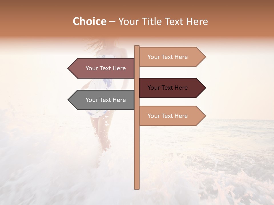 Sunlight Woman Girl PowerPoint Template