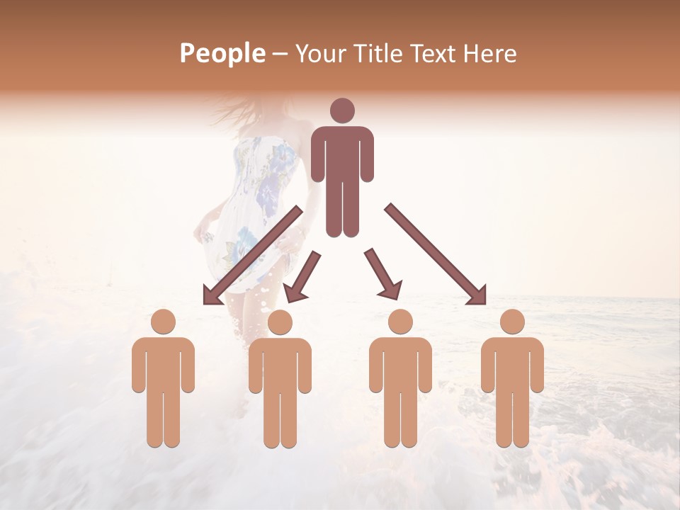 Sunlight Woman Girl PowerPoint Template