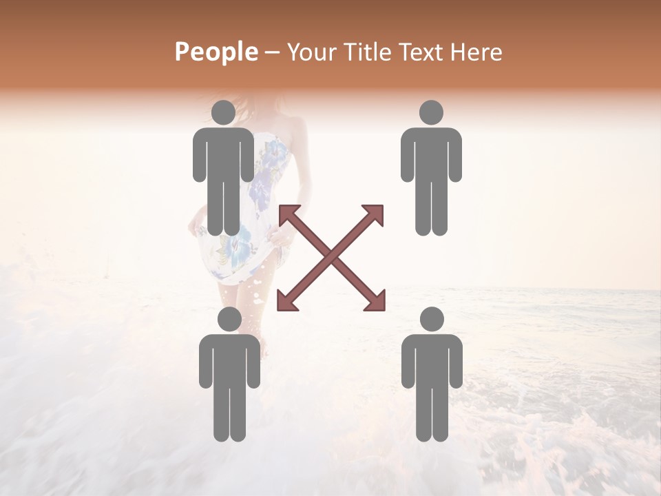 Sunlight Woman Girl PowerPoint Template