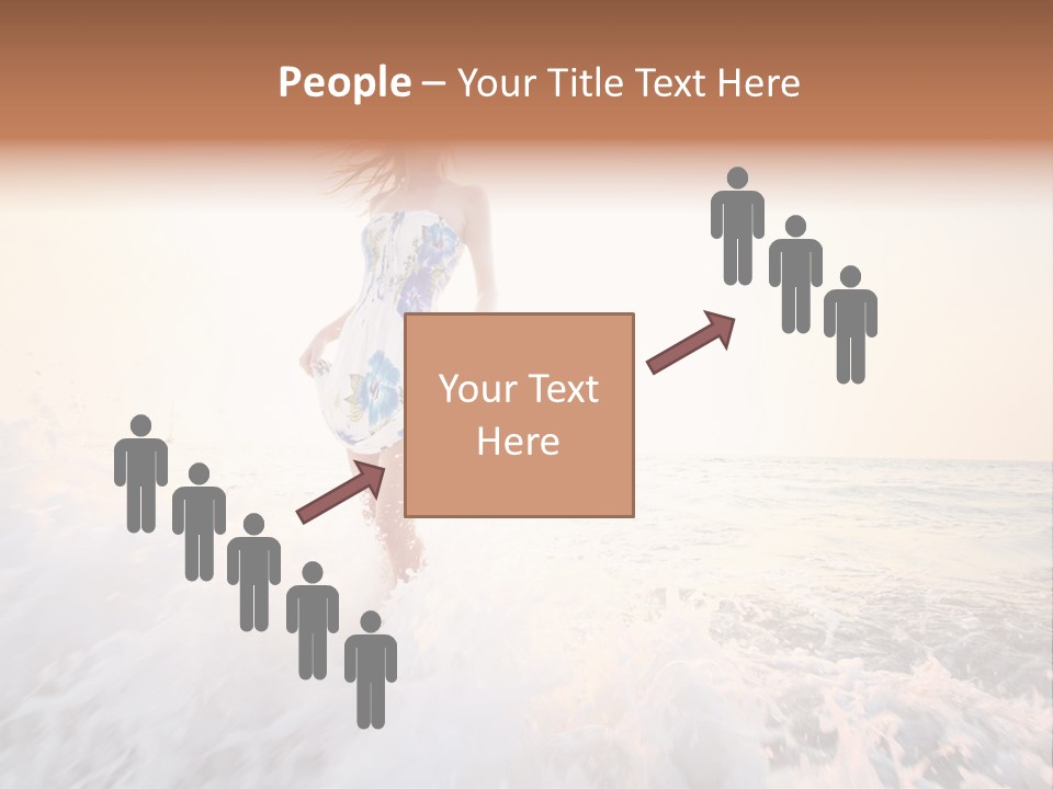 Sunlight Woman Girl PowerPoint Template