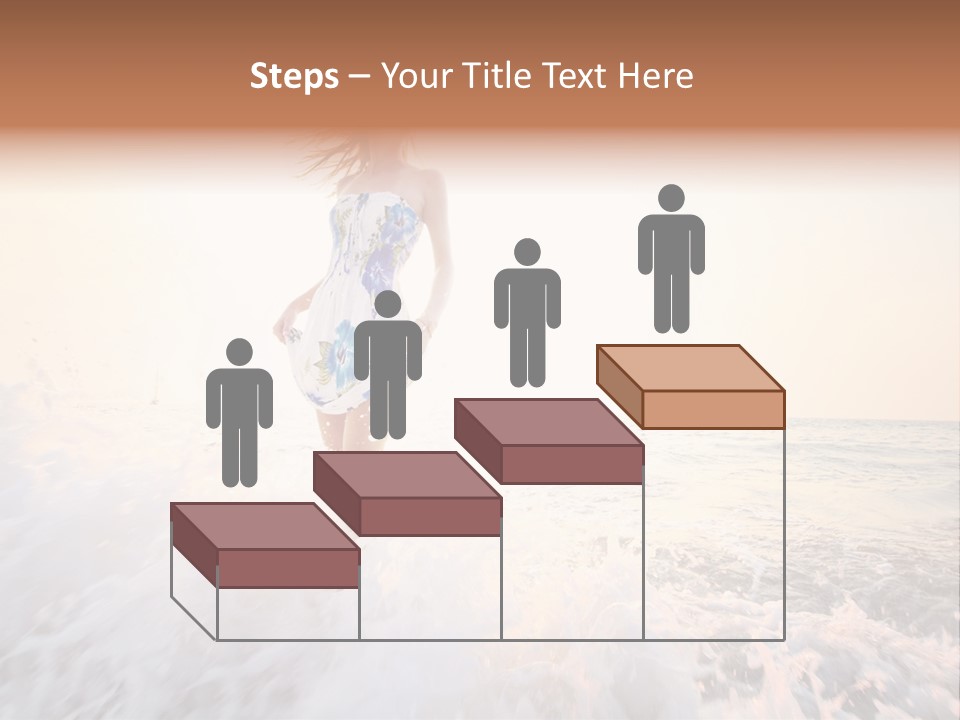 Sunlight Woman Girl PowerPoint Template